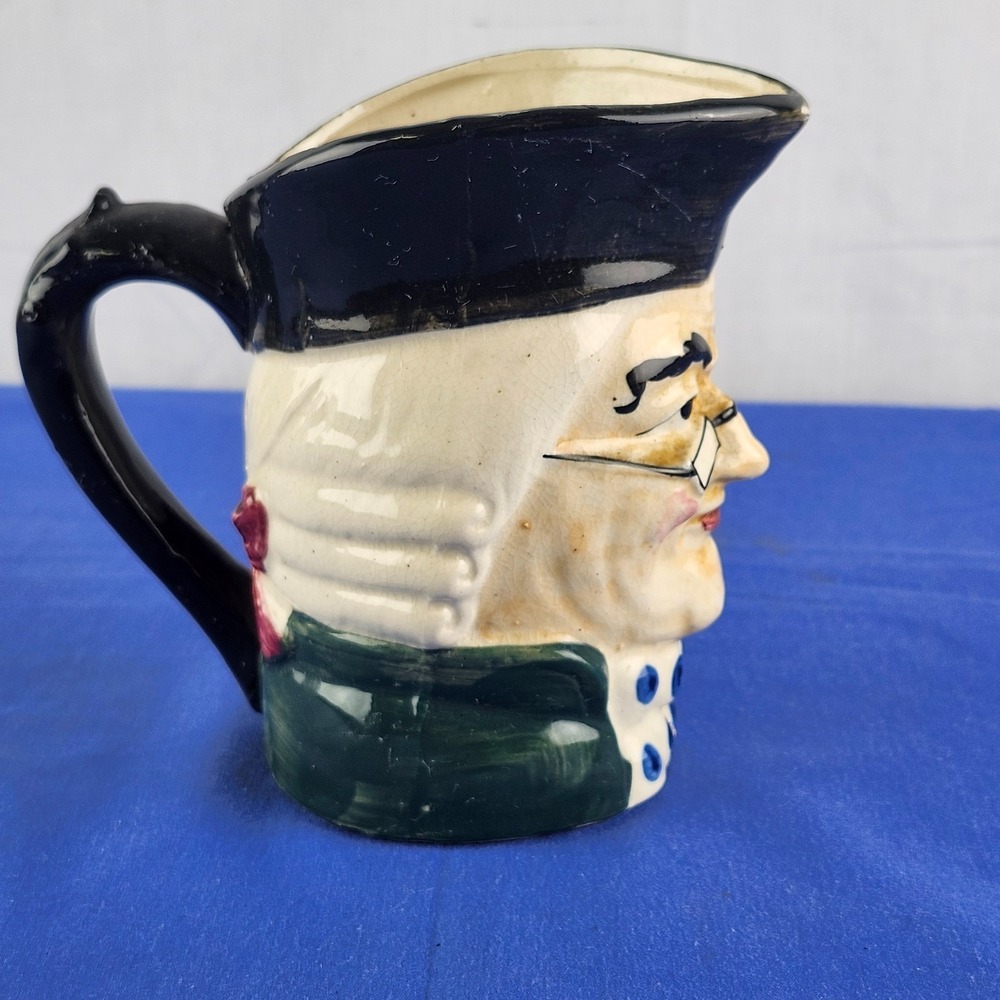 Vintage Ben Franklin Style Ceramic Toby Jug Pitcher Mug Japan - Picture 2 of 7